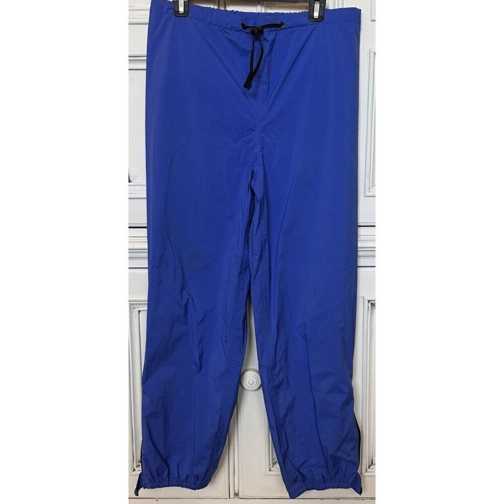 Log House Designs Mens Medium Pant Gore-Tex Leg Zip Blue Hiking Outdoor